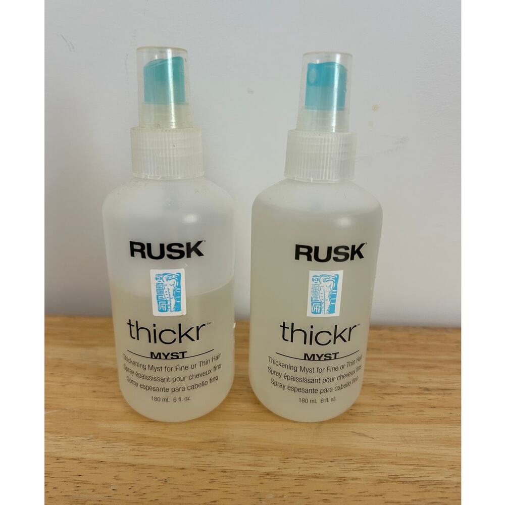 Rusk Thickr Myst Thickening Spray – 6 oz – Lot of 2 – Pre‑Owned